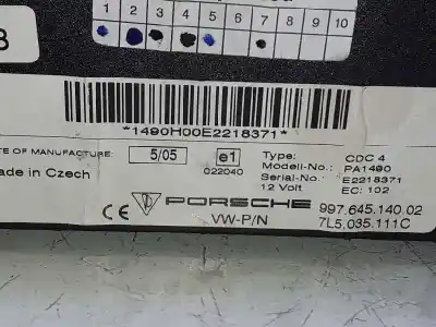 Автозапчастина б/у dvd система для porsche cayenne (typ 9pa) turbo посилання на oem iam 99764514003 7l5035111c 99764514002