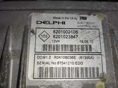 Second-hand car spare part ecu engine control for dacia logan ambiance oem iam references 8201127198 8201023847 8201002108