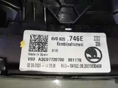Автозапчастина б/у панель інструментів для skoda fabia monte carlo посилання на oem iam 6v0920746e  a3c07720700