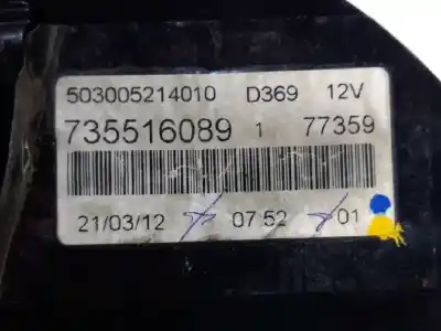 Pièce détachée automobile d'occasion compteur de vitesse tableau de bord pour fiat 500 cabrio (150) pop références oem iam 735516089  503005214010