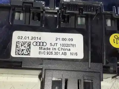 Recambio de automóvil de segunda mano de mando multifuncion para audi a3 sportback (8va) attraction referencias oem iam 8v0925301abnv6  5jt10020781