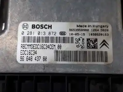 Автозапчасти б/у блок управления двигателем за citroen c3 sx ссылки oem iam 1943se 9664843780 0281013872
