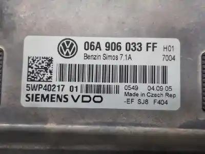 Second-hand car spare part ecu engine control for seat leon (1p1) reference oem iam references 06a906033ff  5wp4021701