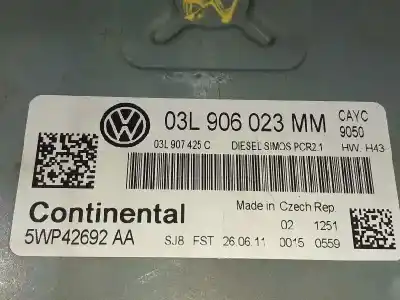 Second-hand car spare part ecu engine control for volkswagen golf vi (5k1) advance bluemotion oem iam references 03l997557t 5wp42692aa 03l906023mm