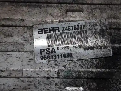 Second-hand car spare part intercooler for citroen c3 picasso collection oem iam references 0384n7  9684311680