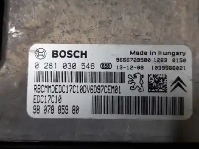 Second-hand car spare part ecu engine control for citroen c3 picasso collection oem iam references 1609590280 9807885980 0281030546