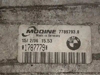 Second-hand car spare part intercooler for bmw x3 (e83) 2.0d oem iam references 17517793370 77897930 1787779