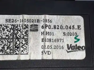 Автозапчастина б/у контроль опалення / кондиціонації для seat ibiza (6p1) reference посилання на oem iam 6p0820045g  6p0820045e