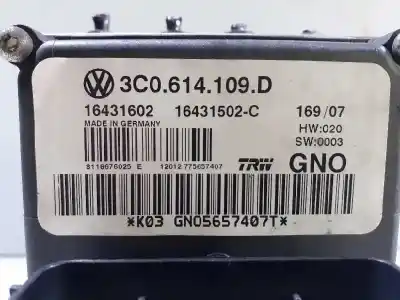 Second-hand car spare part abs for volkswagen passat b6 variant (3c5) 2.0 tdi oem iam references 3c0614109k 16431502c hc71790415des