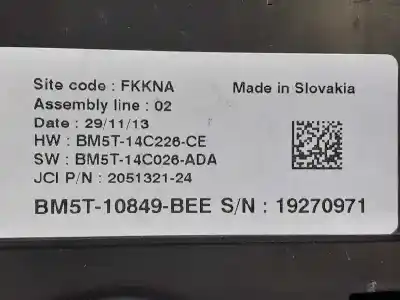 Peça sobressalente para automóvel em segunda mão quadrante por ford fiesta (ce1) trend+ referências oem iam 2441761 bm5t10849bee 19270971