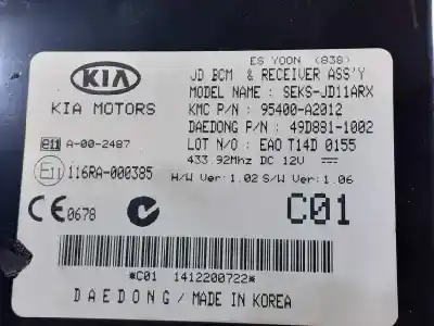 Автозапчасти б/у электронный модуль за kia cee´d business ссылки oem iam 95400a2012  49d8811002