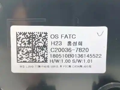 Автозапчасти б/у климат-контроль за hyundai kona (os, ose, osi) 1.0 t-gdi ссылки oem iam 97250j9370tmt 180510b0136145522 c200367820