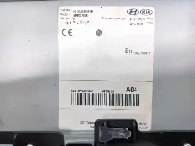 Pezzo di ricambio per auto di seconda mano impianto audio / radio cd per hyundai kona (os, ose, osi) 1.0 t-gdi riferimenti oem iam 96160j9030tmt  adbc0j9ee