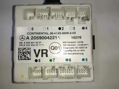 Автозапчасти б/у закрытый распределительный щит за mercedes-benz clase c coupe (w205) c 250 d (205.308) ссылки oem iam a2059003122 2841533009300 a2059004221