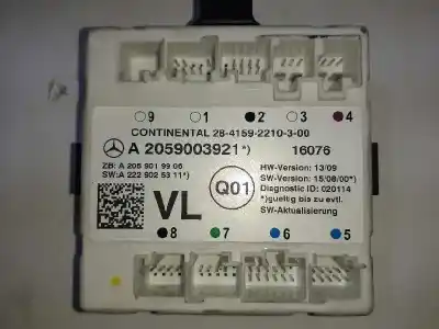 Автозапчасти б/у закрытый распределительный щит за mercedes-benz clase c coupe (w205) c 250 d (205.308) ссылки oem iam a2059000328 284159221300 a2059003921