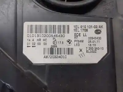 İkinci el araba yedek parçası sag far için bmw serie 5 touring (f11) 520d oem iam referansları 63117203240 a8720324010 1el01013102ak