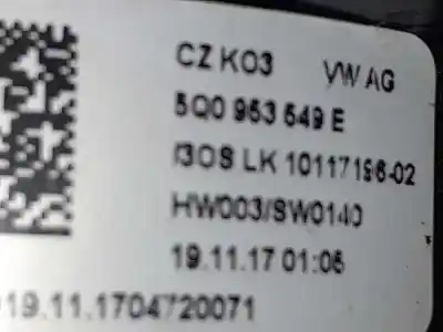 Автозапчасти б/у кольцо подушки безопасности за audi q2 (gab) sport edition ссылки oem iam 5q0953549e  