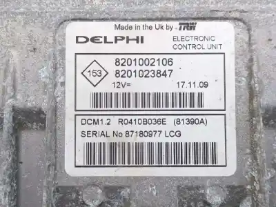 Second-hand car spare part ecu engine control for dacia sandero ambiance oem iam references 8201023847 8201023847 8201002106