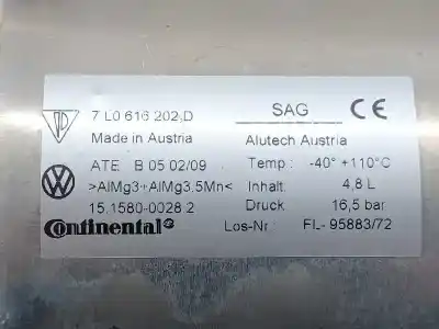 Автозапчастина б/у центральний акумулятор амортизатор для porsche cayenne (92a) 3.0 diesel посилання на oem iam 95535804401 15158000282 7l0616202d