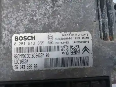 Автозапчастина б/у ебу контролер двигуна для citroen jumpy hdi 90 27 l1h1 furg. посилання на oem iam 1942ce 9664356980 0281013869