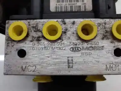 Peça sobressalente para automóvel em segunda mão abs por kia cee´d active referências oem iam 589201h6b0 589201h650 0265230231