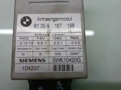 Second-hand car spare part electronic module for bmw serie 1 berlina (e81/e87) 120d oem iam references 5wk10420g  104207