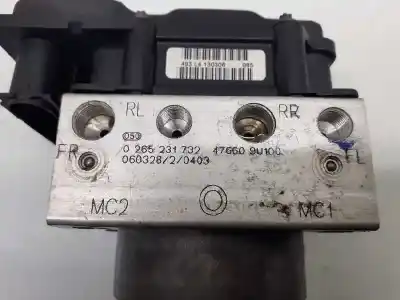 Second-hand car spare part abs for nissan note (e11e) tekna premium oem iam references 476609u100  0265231732