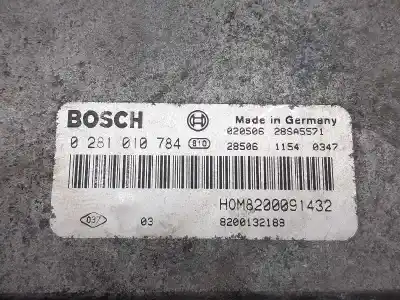 Second-hand car spare part ecu engine control for renault master desde ´´98 base caja cerrada l1h1 rs 3078 oem iam references 0281010784 2850611540347 8200132188