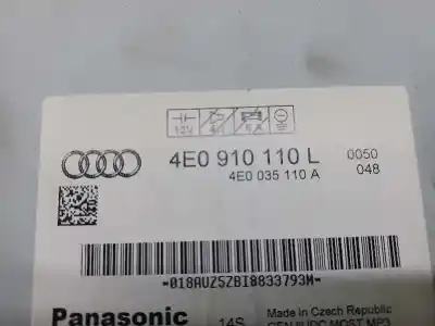 Pezzo di ricambio per auto di seconda mano impianto audio / radio cd per audi a6 avant (4f2) 2.0 tdi riferimenti oem iam 4e0910110l  