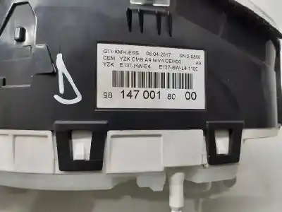 Second-hand car spare part dashboard for peugeot 208 gti oem iam references 9813873880  981470018000