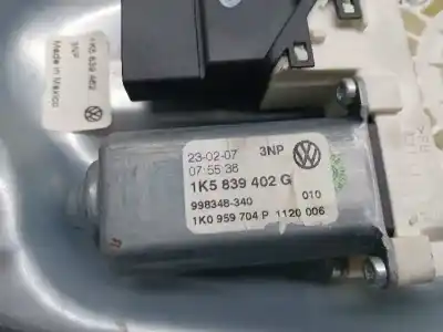 Автозапчастина б/у регулятор скла заднього правого для volkswagen jetta (1k2) advance посилання на oem iam 1k5839402g  1k5839462