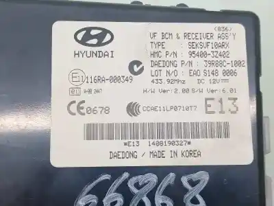 Second-hand car spare part electronic module for hyundai i40 klass blue oem iam references 954003z42 39r88c1002 116ra000349