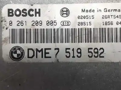 Piesă de schimb auto la mâna a doua unitate de control motor ecu pentru bmw serie 3 compact (e46) 316ti referințe oem iam 7519592  0261209005