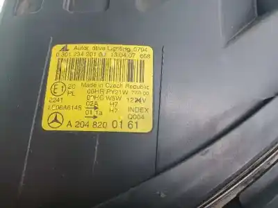 Piesă de schimb auto la mâna a doua far stânga pentru mercedes-benz clase c (w204) berlina c 220 cdi (204.008) referințe oem iam a2048208361 030123420100 a2048200161