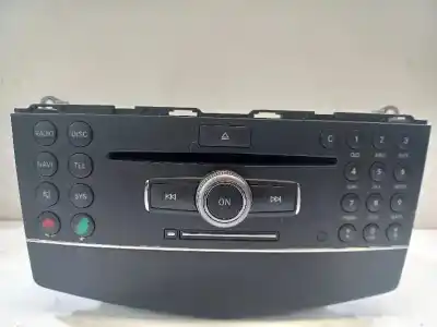 İkinci el araba yedek parçası ses sistemi / radyo cd için mercedes-benz clase c (w204) berlina c 220 cdi (204.008) oem iam referansları a2048703390 a2048701590 a2048707490