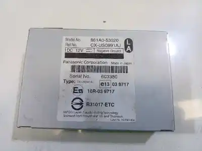 Автозапчастина б/у електронний модуль для lexus is200 (ds2/is2) 250 v6 посилання на oem iam 861a053020