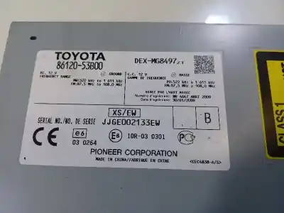 Автозапчасти б/у аудиосистема / радио cd за lexus is200 (ds2/is2) 250 v6 ссылки oem iam 8612053a90  8612053b00