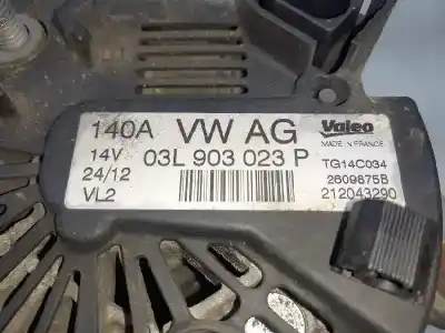 Автозапчастина б/у генератор для volkswagen t5 transporter (7e) 2.0 tdi посилання на oem iam 03l903023p 28-5853 tg14c034