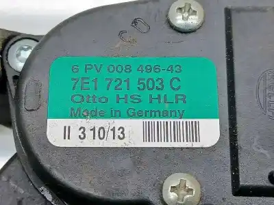 Second-hand car spare part accelerator pedal for volkswagen t5 transporter (7e) 2.0 tdi oem iam references 7e1721503c  