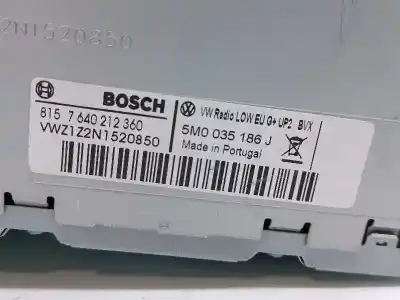 Автозапчастина б/у аудіо система / радіо cd для volkswagen t5 transporter (7e) 2.0 tdi посилання на oem iam 5m0035186 8157640212360 5m0035186j