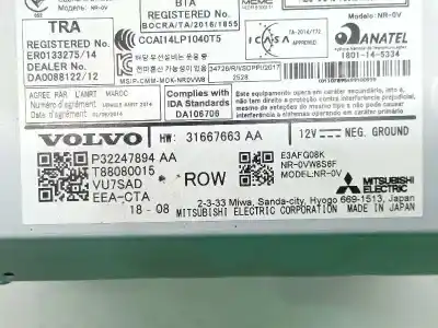Автозапчастина б/у аудіо система / радіо cd для volvo xc 40 basis 2wd посилання на oem iam 36011669 t88080015 32247894