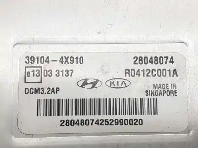 Second-hand car spare part ecu engine control for kia carnival 2.9 crdi vgt active oem iam references 391044x910 r0412c001a 28048074