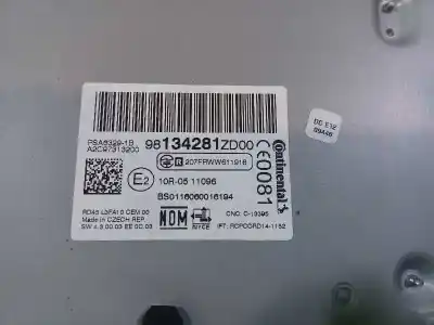 Second-hand car spare part audio system / radio cd for citroen c-elysée exclusive oem iam references 1615650380 a2c97313200 98134281