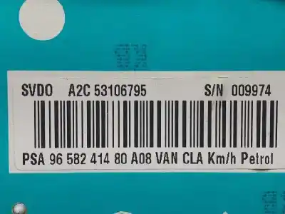 Peça sobressalente para automóvel em segunda mão quadrante por peugeot 1007 sport referências oem iam 610651 9658241480 a2c53106795
