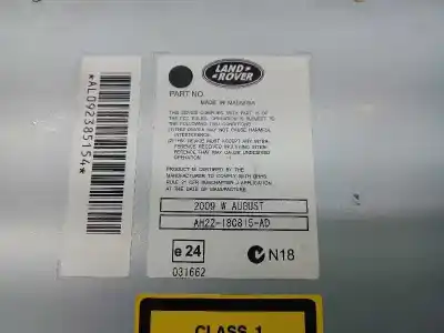Second-hand car spare part audio system / radio cd for land rover discovery 4 3.0 td v6 cat oem iam references ah2218c815ad  al092385154