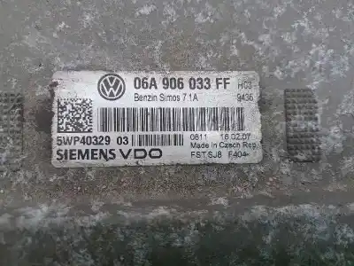 Second-hand car spare part ecu engine control for seat leon (1p1) 1.6 oem iam references 06a906033ff  5wp4032903