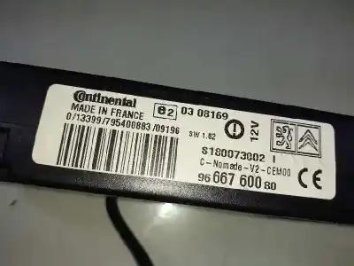 Second-hand car spare part electronic module for citroen berlingo station wagon xtr oem iam references 9666760080  s180073002i