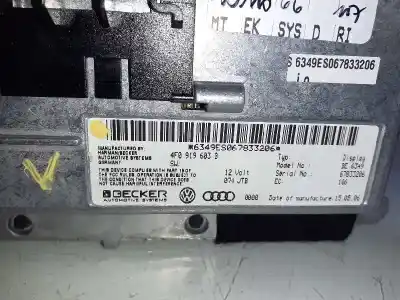 Second-hand car spare part multifunction display for audi a6 allroad quattro (4fh) 2.7 tdi quattro oem iam references 8t0919603c  4f0919603b