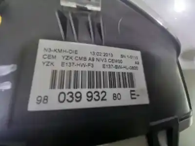 Peça sobressalente para automóvel em segunda mão quadrante por peugeot 208 allure referências oem iam 9822633380 9800654580 9803993280