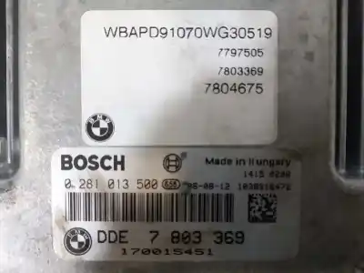 Tweedehands auto-onderdeel ecu motorcontroller voor bmw x3 (e83) 3.0d oem iam-referenties 7803369 0281013500 7797505